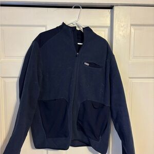 Figs Men's Navy On-Shift Fleece Jacket